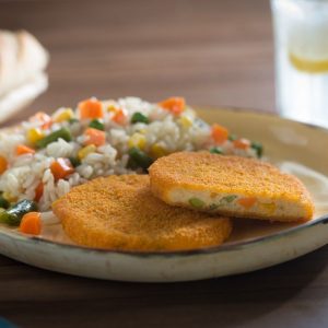 Medallones de pollo rellenos con Vegetales 1 Medallones de pollo rellenos con Vegetales
